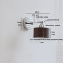 Helnys LED Wall Lamp Sconce with Witch Switch for Bedroom Reading, Bathroom, Stair Light