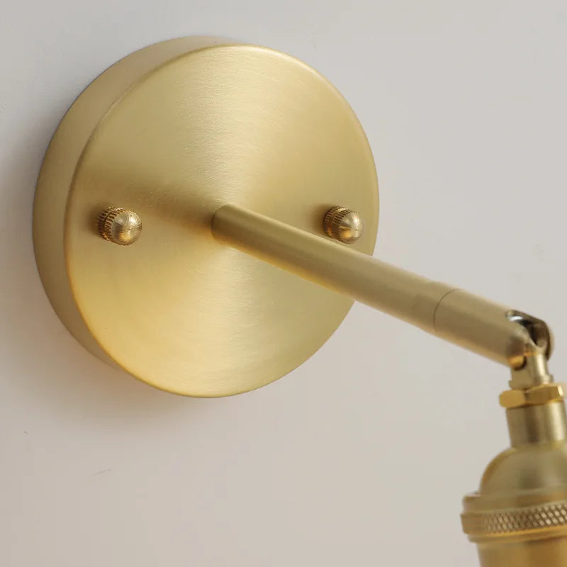 Helnys Ceramic LED Wall Lamp with Pull Chain for Bedroom Bathroom Mirror