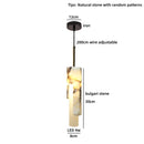 Helnys Bulgari Stone Chandelier Pendant Light for Dining Coffee Room Kitchen Home Decor