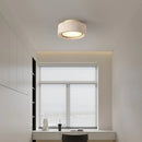 Helnys Modern Stone Round LED Ceiling Light Fixture for Restaurant and Bathroom