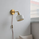 Helnys Nordic LED Wall Light Ceramic Bedroom Stair Lamp
