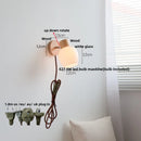 Helnys White Glass LED Wall Sconce Modern Home Decor Stair Light