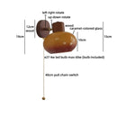 Helnys Wood Cream Glass Wall Lamp for Living Room & Bathroom