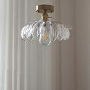 Helnys Vintage Green Glass LED Pendant Lights - Loft Style Industrial Hanging Lamp