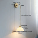 Helnys Moon ABS LED Wall Light Fixture Adjustable Nordic Modern Bedside Lamp