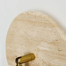 Helnys Stone Wood LED Wall Sconce, Rotatable Up Down Interior Stair Light