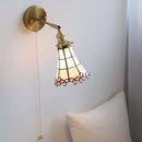 Helnys Nordic LED Wall Light White Pink Glass Flower Kitchen Stair Bathroom Lamp