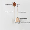 Helnys LED Wall Lamp Yellow Travertine Stone Nordic Modern Stair Light