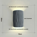 Helnys Double LED Wall Lamp Sconce Nordic Modern Home Decor Resin Mirror Light