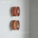 Helnys Round Glass LED Wall Sconce 4 Colors Waterproof Modern Wandlamp