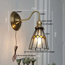 Helnys Cube LED Wall Sconce Copper Glass E27 Vanity Light