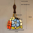 Helnys Tiffany Glass Pendant Light for Home Decor and Hotel Hallways