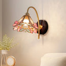 Helnys Nordic LED Wall Lamp Clear Glass Wood Décor Light Fixture