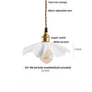 Helnys Minimalism LED Pendant Lamp Ceramic Wood Hanging Light Fixture