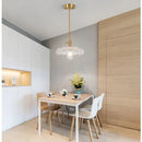 Helnys Green Glass LED Pendant Lights Modern Nordic Kitchen Hanging Lamp