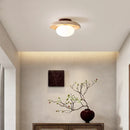 Helnys White Glass LED Ceiling Light Japan Style Ceiling Lamp