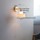 Helnys Modern Glass Wall Sconce with Pull Chain Switch - Nordic Style