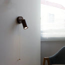 Helnys Wooden LED Wall Lamps for Bedroom Design Luminaire, Walnut Wood Shade, Bathroom Mirror, Stair Light