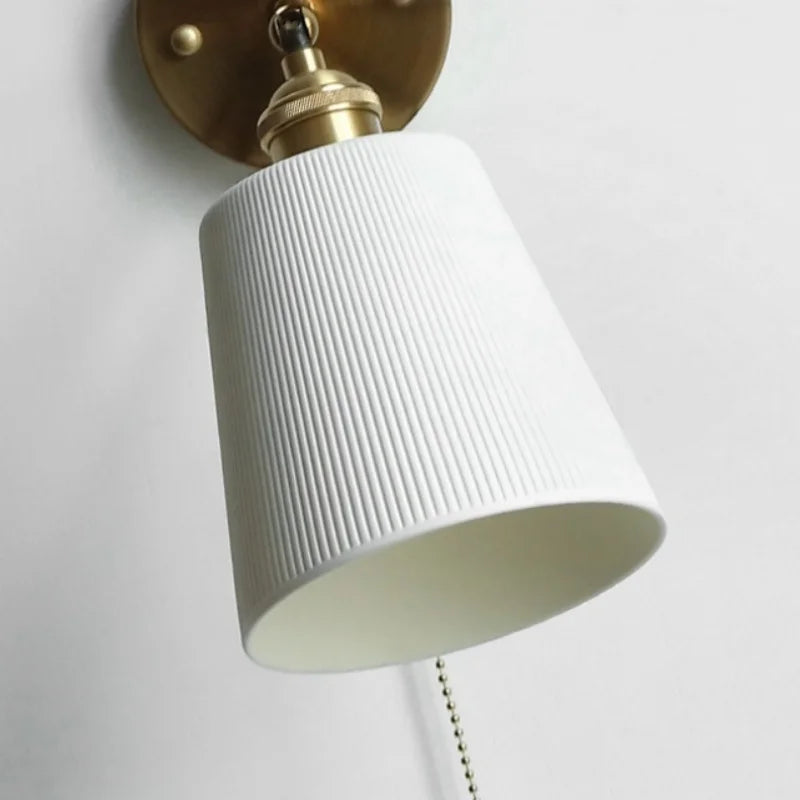 Helnys Rotatable Ceramic LED Wall Light - Modern Nordic Stair Fixture
