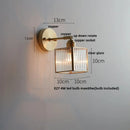 Helnys LED Glass Wall Light with Pull Chain Switch - Modern Nordic Style