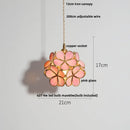 Helnys Modern Glass Pendant Lamp with Adjustable Copper Socket for Home Decor