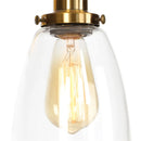 Helnys Gold LED Wall Light with Pull Chain Switch - Industrial Vintage Style