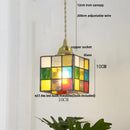 Magic Cube LED Pendant Lights by Helnys - Colorful Glass Tiffany Style Hang Lamp