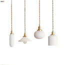 Helnys Ceramic LED Pendant Light Fixture - Nordic Modern Hanging Lamp