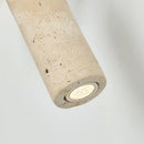 Helnys Yellow Travertine LED Wall Lamp Sconce Rotate Mirror Light