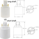 Helnys G24 to E27 LED Bulb Holder Socket Converter Adapter - Efficient Lighting Solution