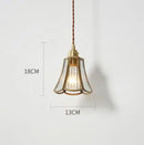 Helnys Blue Glass Pendant Lights for Bedroom Dinning Living Room