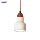 Helnys Yellow Travertine LED Pendant Lamp Modern Nordic Hanging Lights Industrial Style