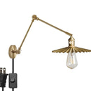 Helnys Copper Arm LED Wall Sconce Pull Chain Switch Nordic Luminaria