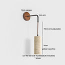 Helnys Yellow Stone LED Wall Light Sconce Modern Nordic Bedside Lamp