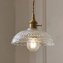 Helnys Flower Glass LED Pendant Lights Copper Knob Switch Nordic Modern Hang Lamp