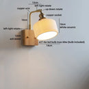Helnys Ceramic LED Wall Lamps, Warm Light, Nordic Modern Design