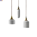 Helnys Ceramic Shade LED Chandelier Pendant Light for Kitchen Decor