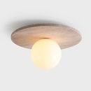 Helnys White Glass Ball LED Ceiling Lights Modern Nordic Home Decor Lighting