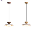 Helnys Yellow Travertine LED Pendant Lights Nordic Modern White Glass Hanging Lamp