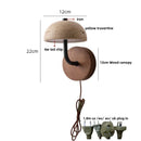 Helnys Copper LED Wall Light: Modern Nordic Stone Bedside Lamp for Study Hallway