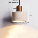 Helnys Yellow Travertine LED Pendant Lights Nordic Modern White Glass Hanging Lamp