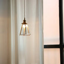 Helnys Clear Glass LED Pendant Light - Wire Adjustable Nordic Modern Decor Hanging Lamp