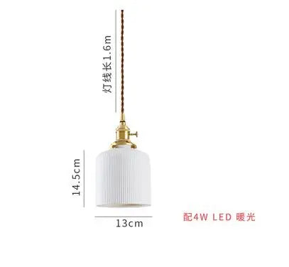 Helnys Green Glass Pendant Light for Bedroom, Dinning, Living Room