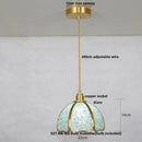 Helnys Luxury Crystal Glass Pendant Light Fixture for Kitchen Dining Bar - Colorful LED Lighting