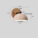 Helnys Canopy LED Wall Light Yellow Travertine Bedside Lamp Modern Iron Fixture