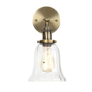 Helnys Vintage LED Glass Wall Sconce with Pull Chain Switch