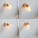 Helnys Glass Wall Lamp Sconce Bedroom Bathroom Light