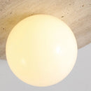 Helnys LED Wall Sconce Glass Ball Stone Mirror Light Fixture for Home Décor