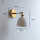 Helnys Copper Arm LED Wall Sconce for Bedroom Bathroom Mirror