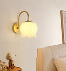 Helnys Iron LED Wall Sconce Pull Chain Switch Stair Light - Modern Nordic Art Design